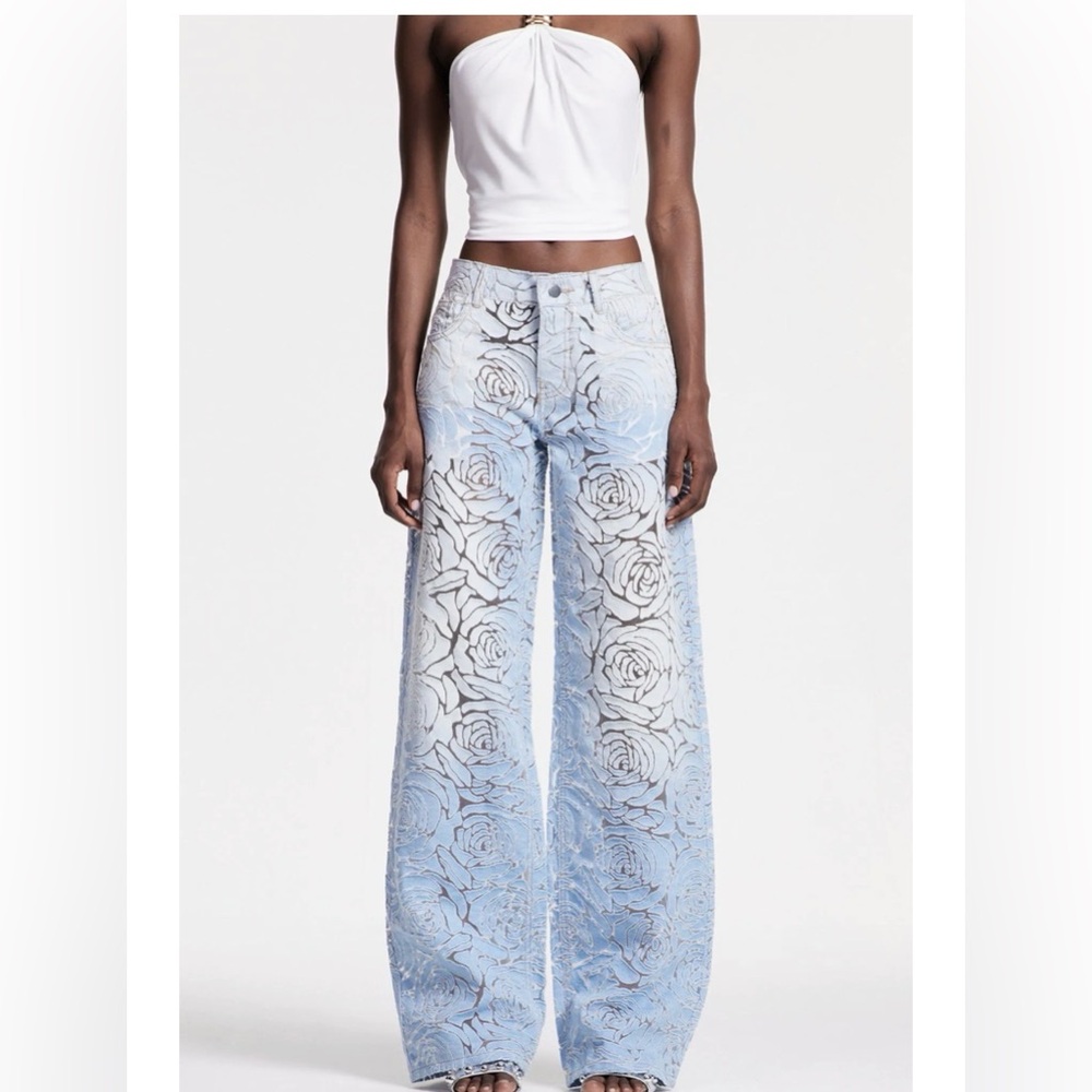 Innovare Denim Chlodulf Flower Cutout Jeans size small new with tags